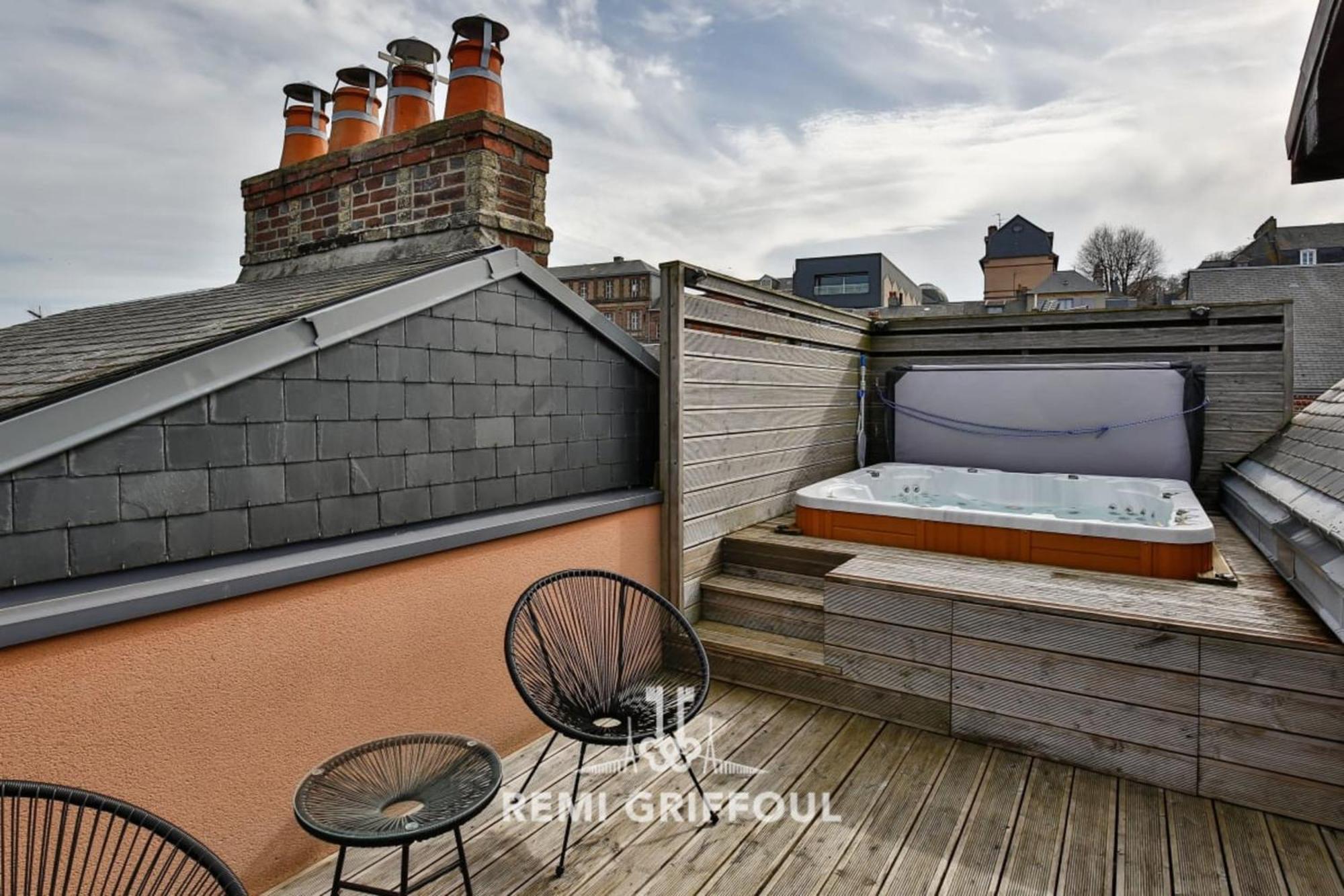 The Cosmopolitan Architect Design Home With Rooftop Jacuzzi 8 Guests Honfleur Exterior photo
